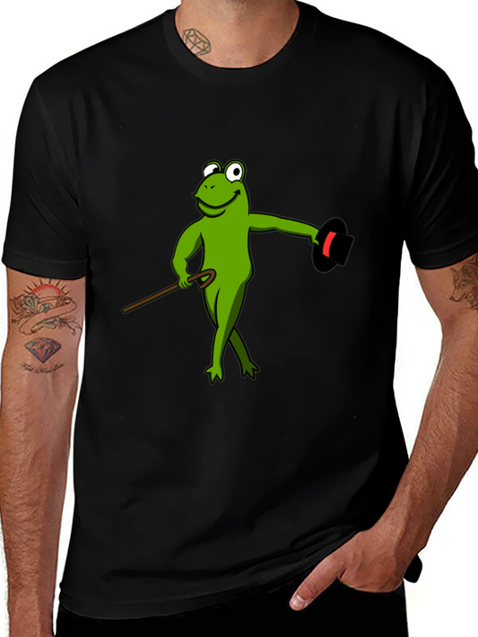 Frog Magician T-Shirt - Sleek Black Cotton Tee
