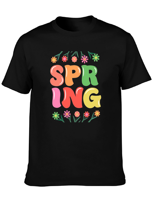 Spring Graphic Tee - Floral Design