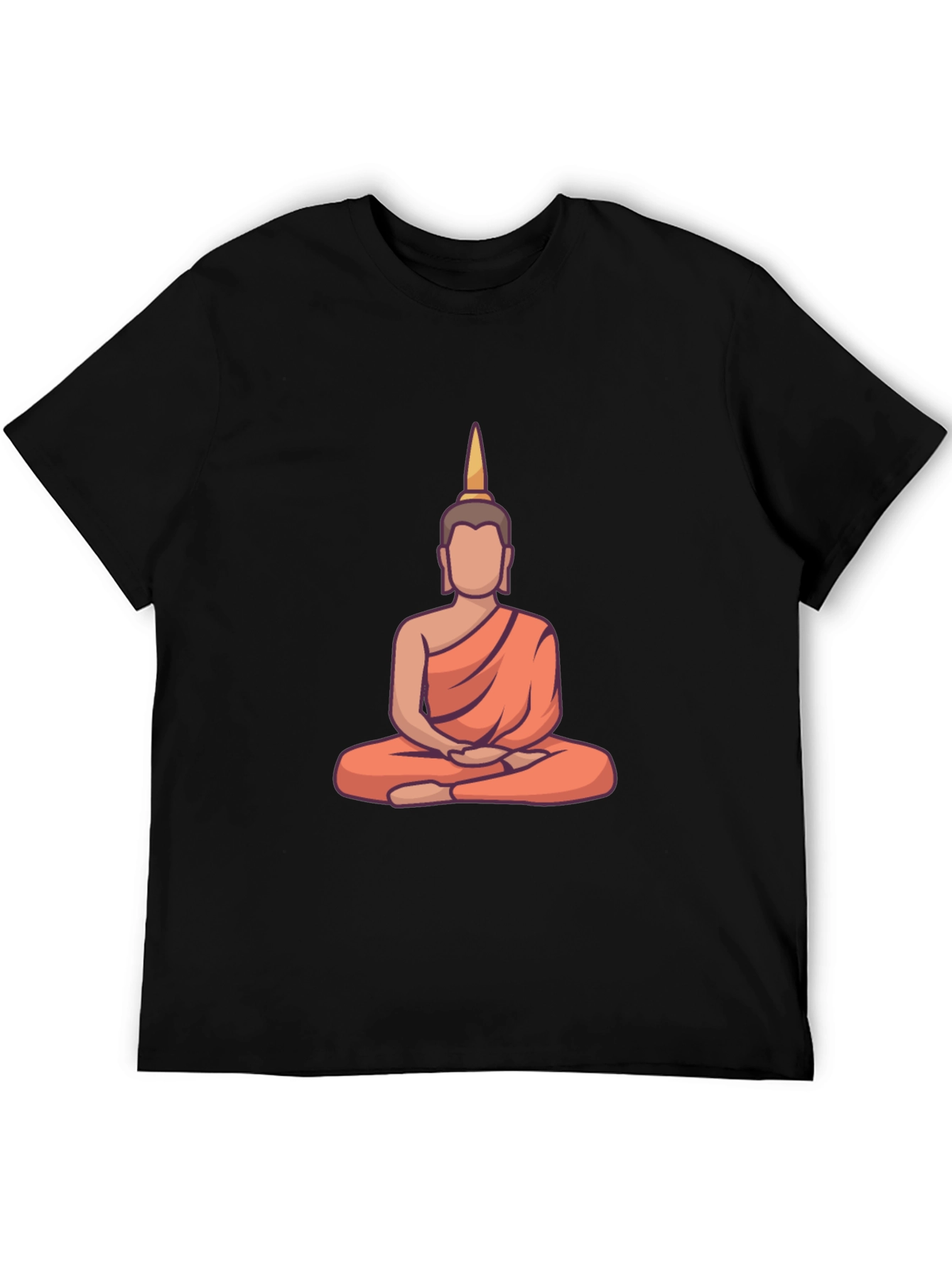 Buddha Graphic Tee - Relaxed Fit Black T-Shirt