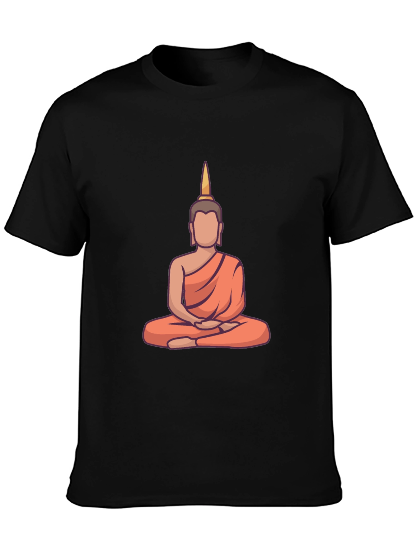 Buddha Graphic Tee - Relaxed Fit Black T-Shirt