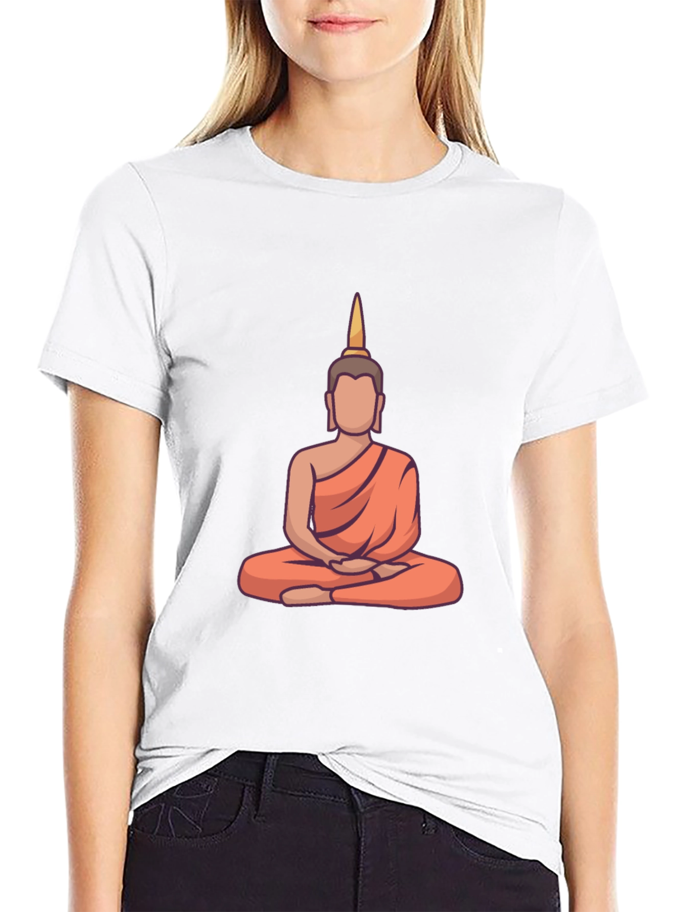 Buddha Graphic Tee - Relaxed Fit Black T-Shirt