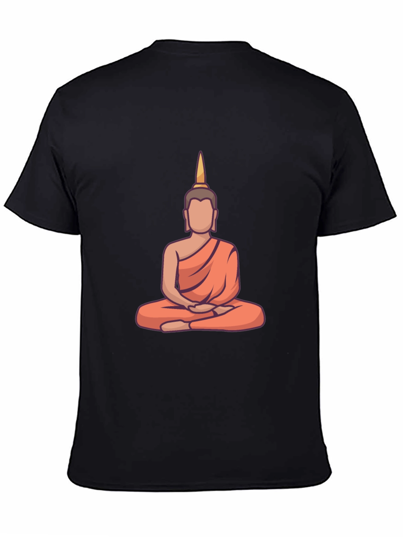 Buddha Graphic Tee - Relaxed Fit Black T-Shirt