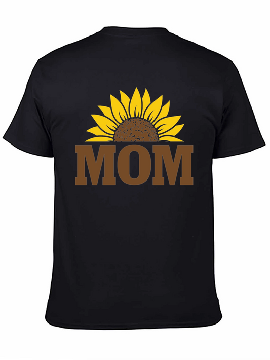 Sunflower Mom T-Shirt - Black Graphic Tee