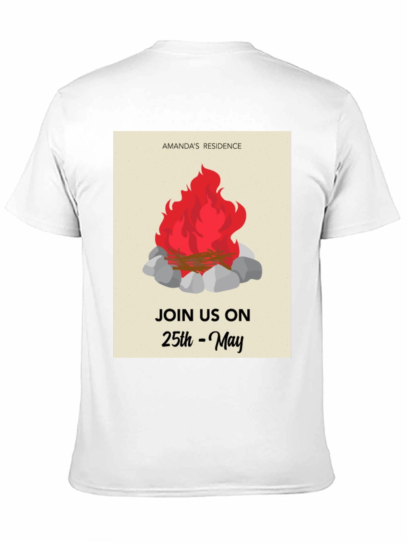 Campfire T-Shirt - Amandas Residence 25th May