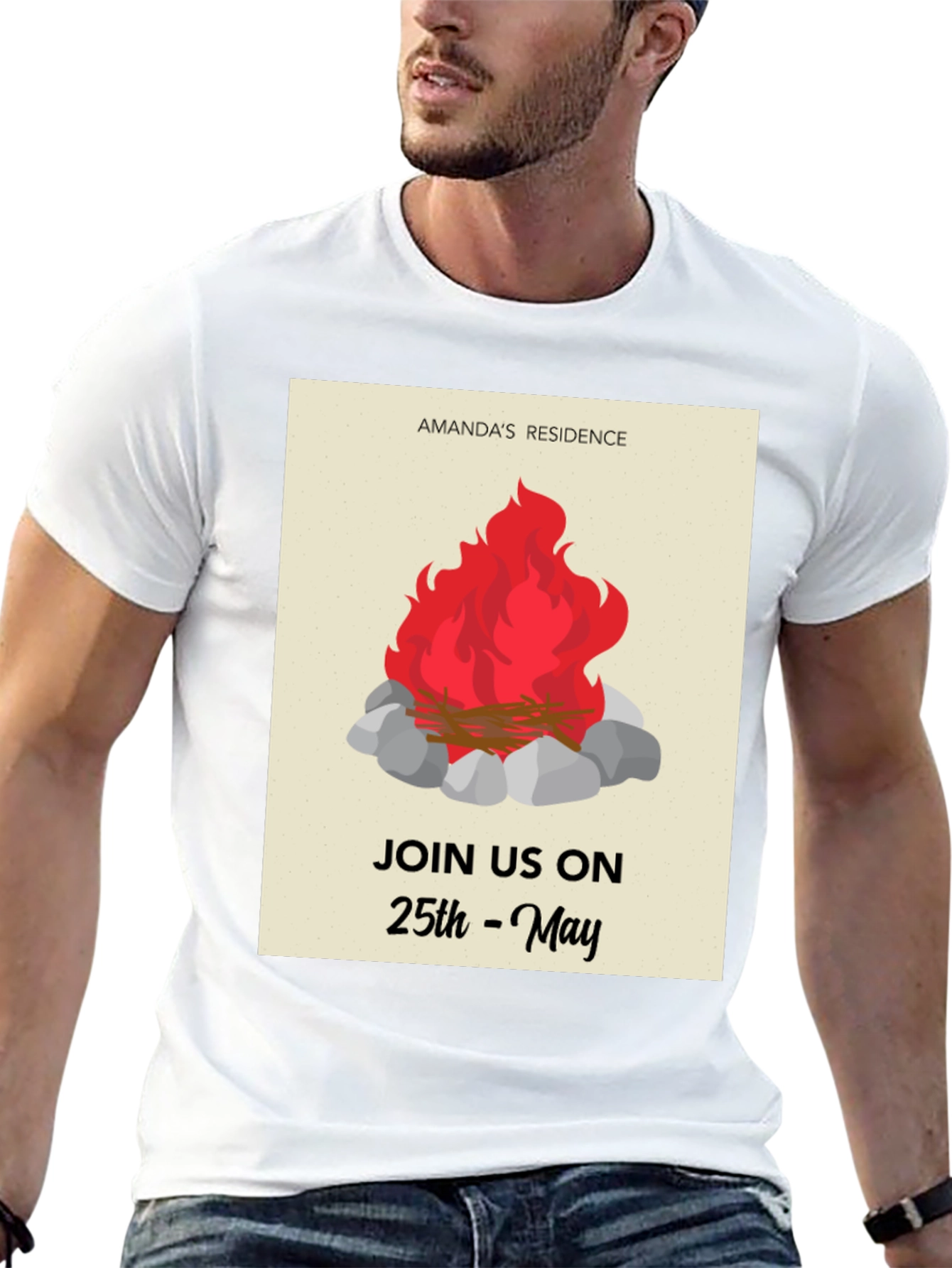 Campfire T-Shirt - Amandas Residence 25th May