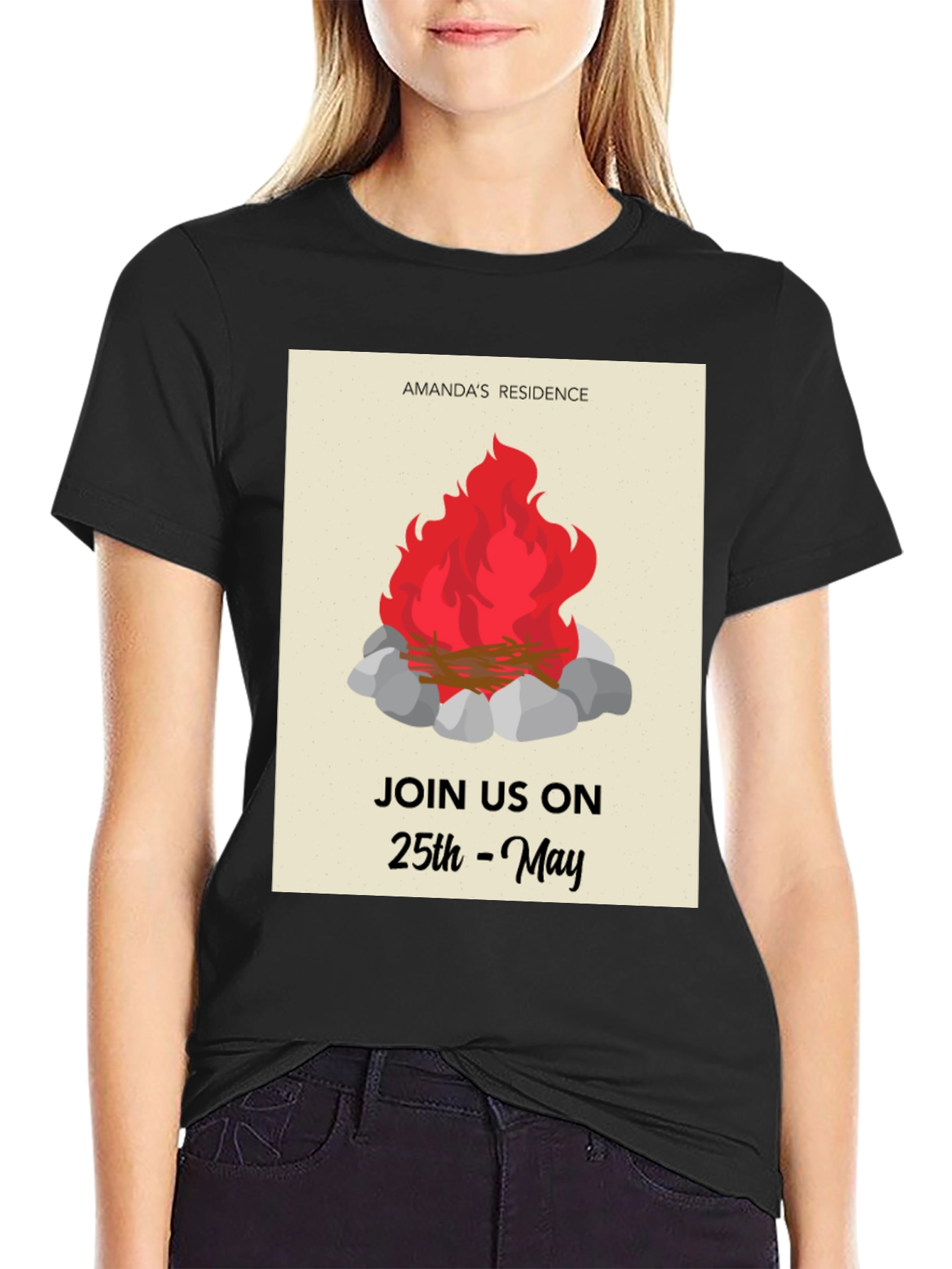 Campfire T-Shirt - Amandas Residence 25th May