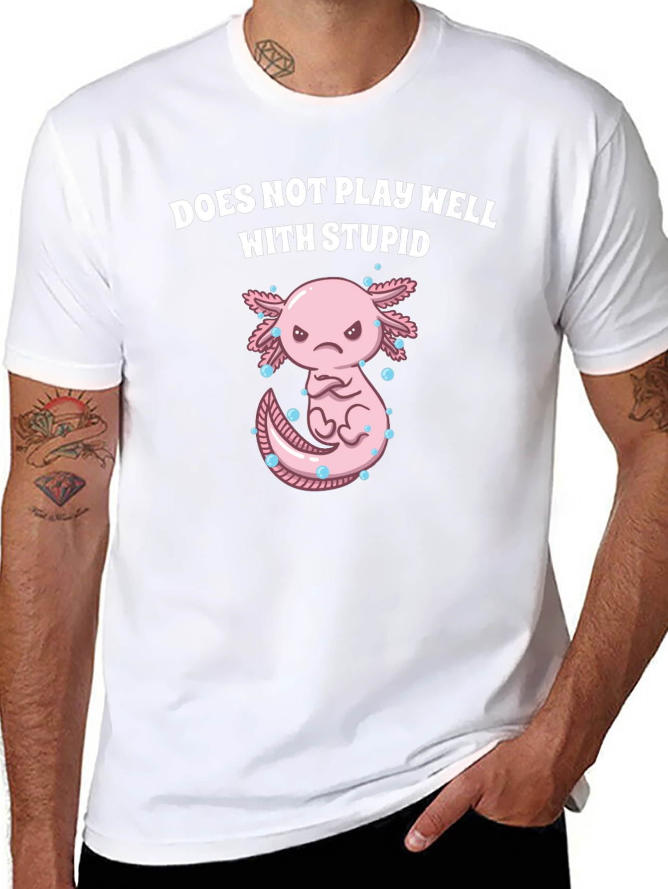 Axolotl Does Not Play Well With Stupid T-Shirt