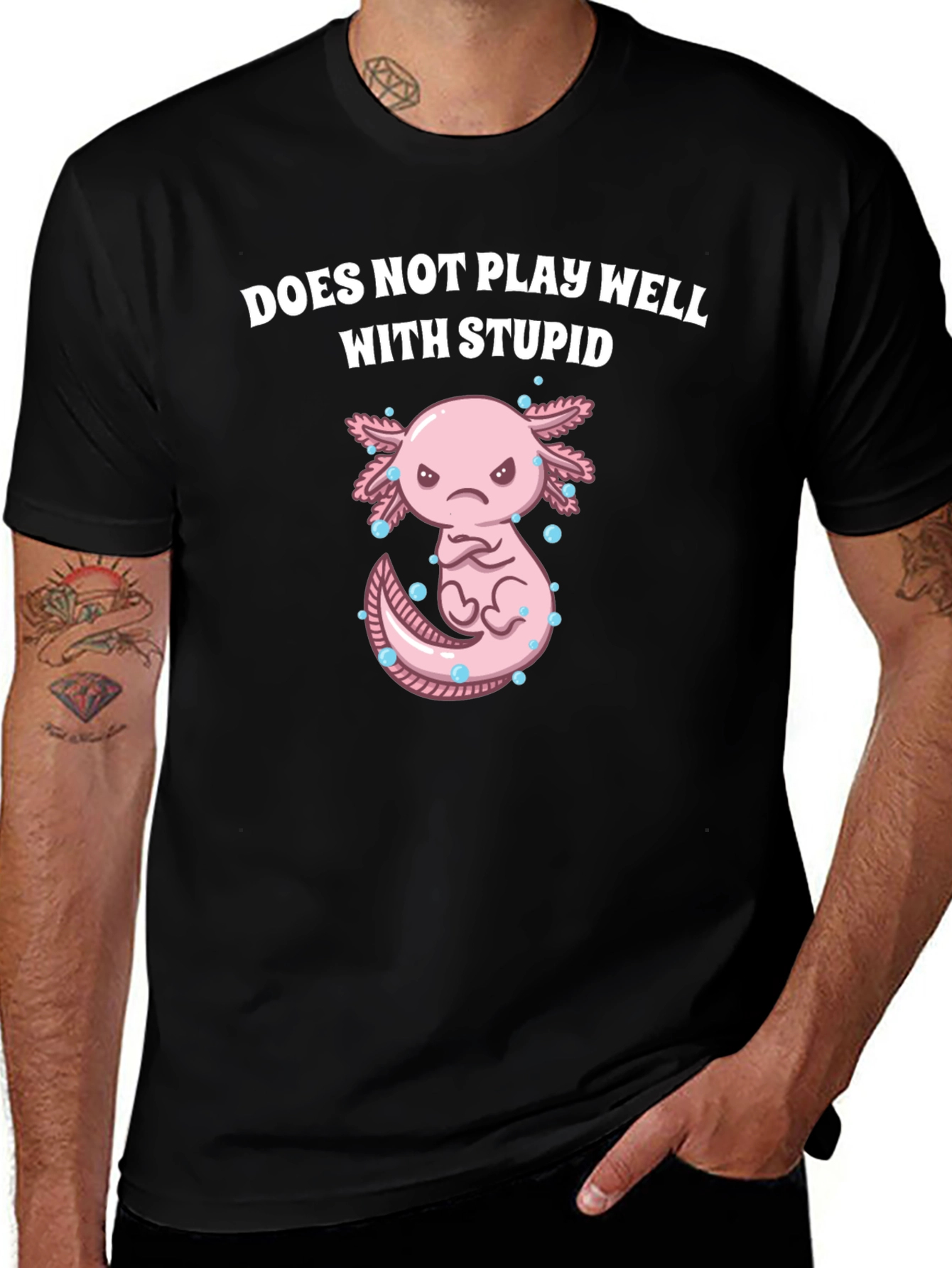 Axolotl Does Not Play Well With Stupid T-Shirt