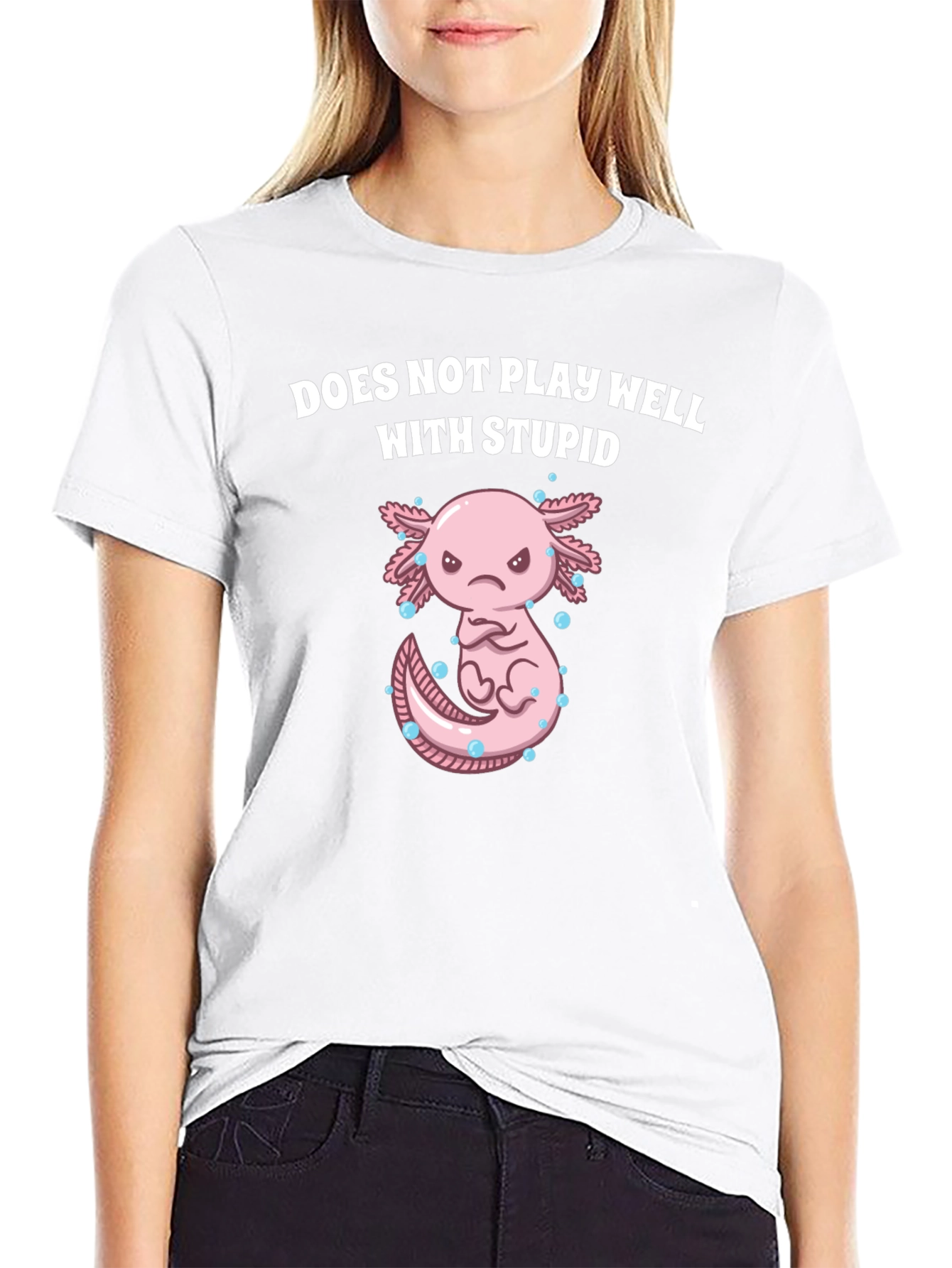 Axolotl Does Not Play Well With Stupid T-Shirt