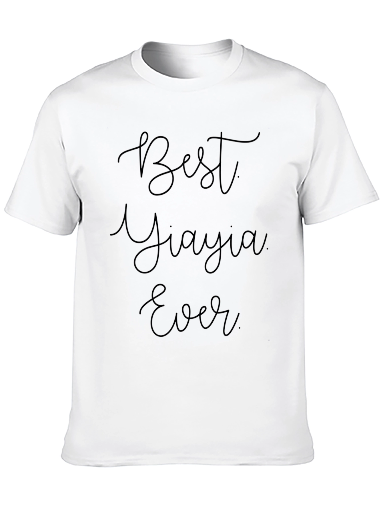 Best Yiayia Ever T-Shirt Black Tee