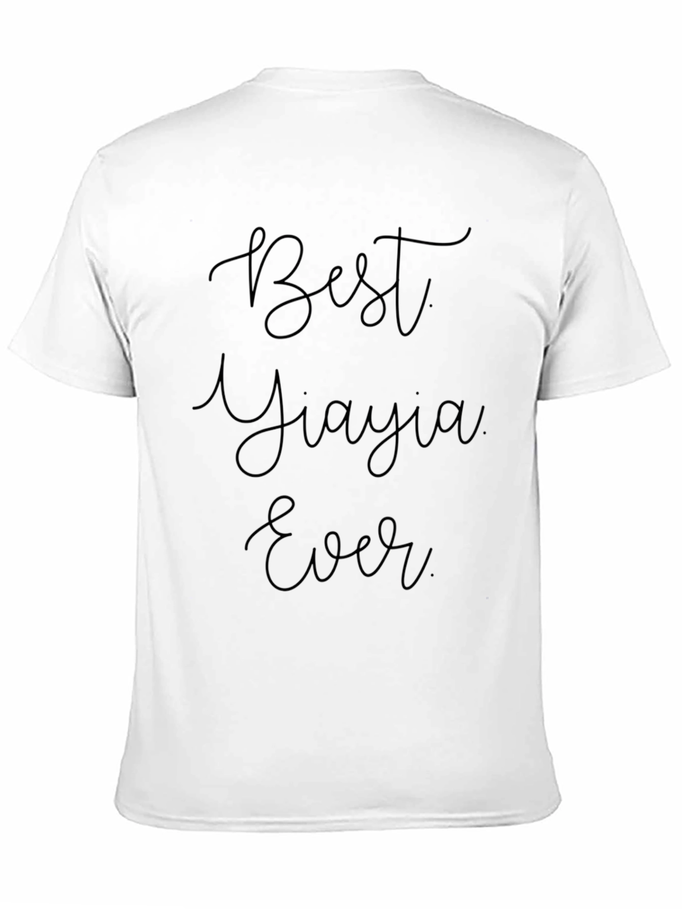Best Yiayia Ever T-Shirt Black Tee