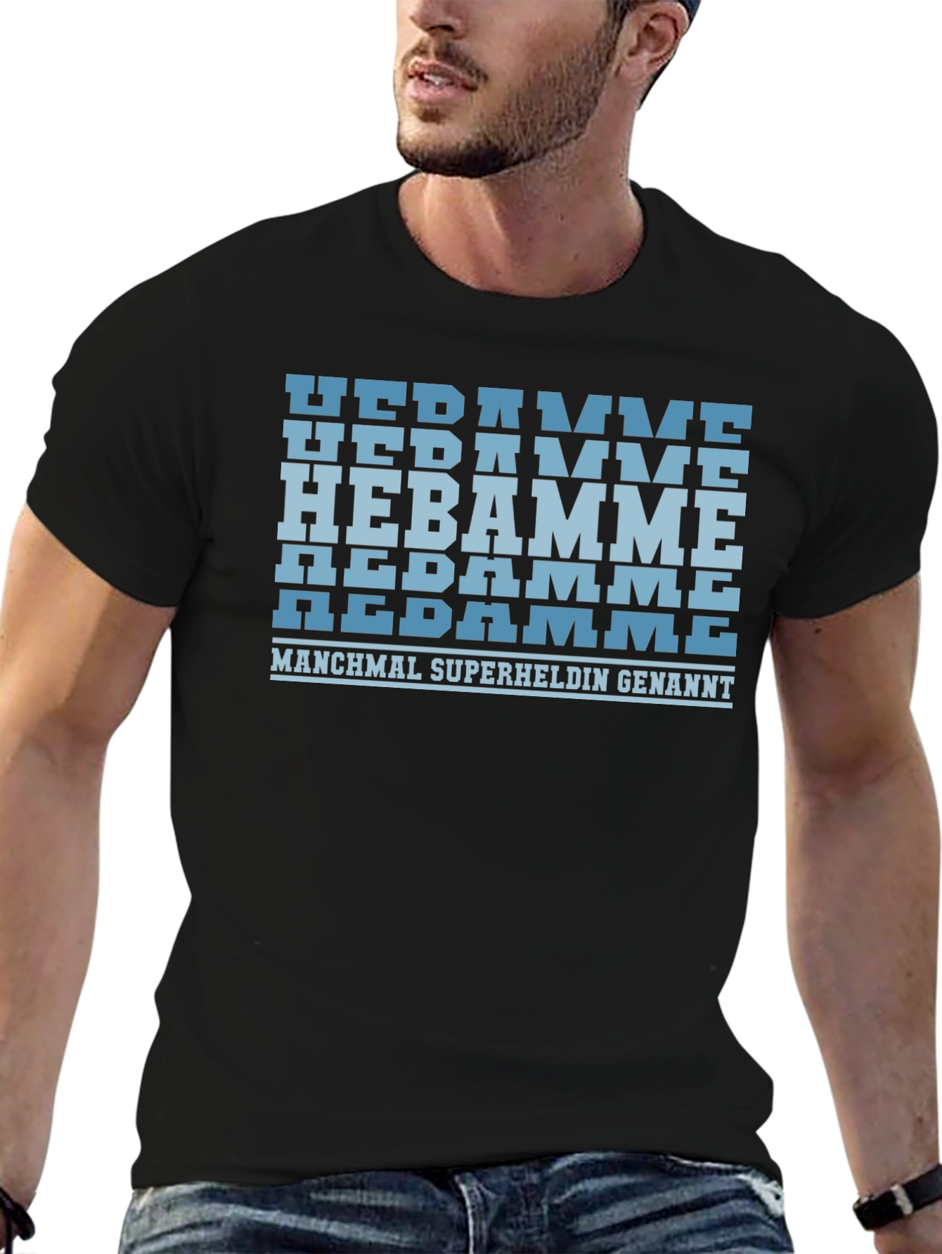 Midwife Superhero German T-Shirt