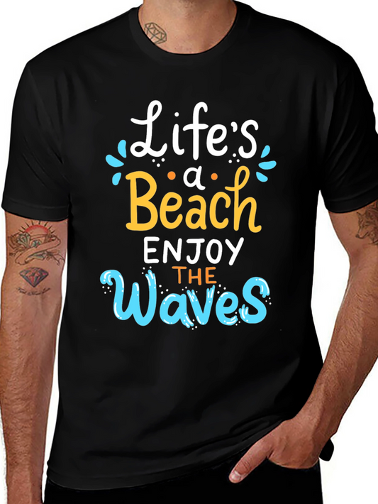 Lifes a Beach T-Shirt - Enjoy the Waves