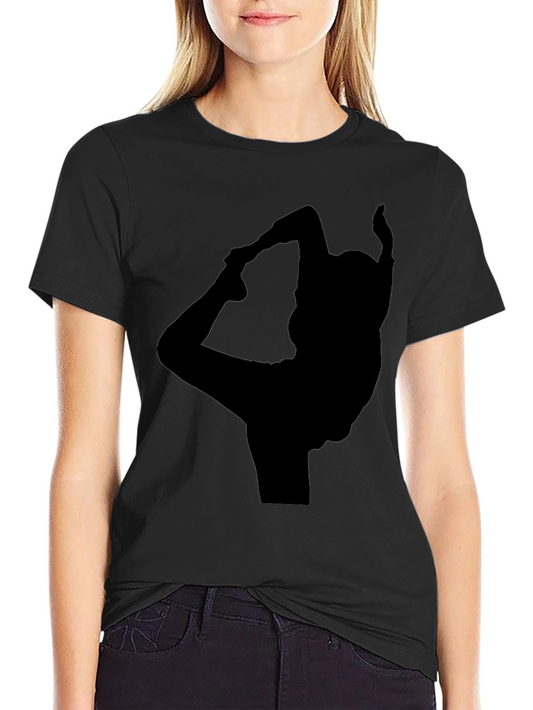 Yoga Silhouette Black T-Shirt