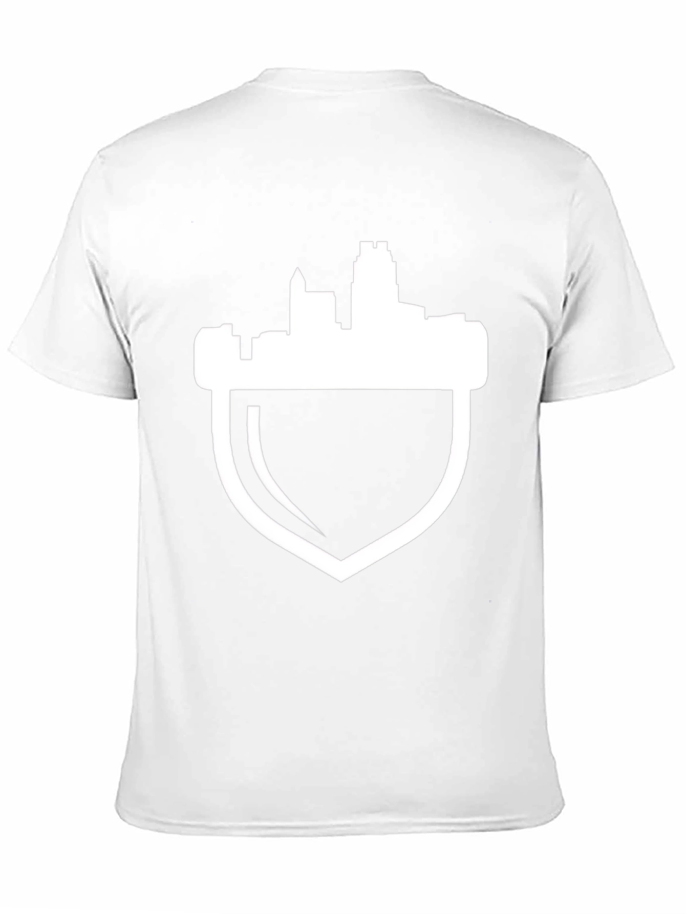 City Skyline Shield Tee - Black Graphic T-Shirt