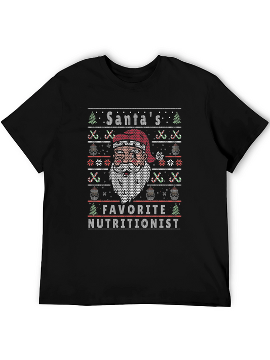 Santas Favorite Nutritionist Christmas T-Shirt