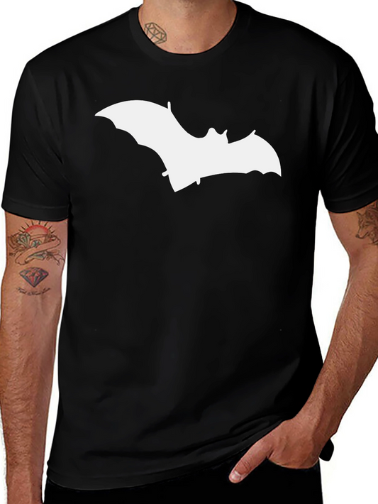 Bat Graphic Tee - Modern Style Black T-Shirt