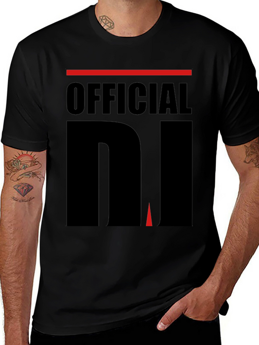 Official DJ Black T-Shirt - Music Lover Tee