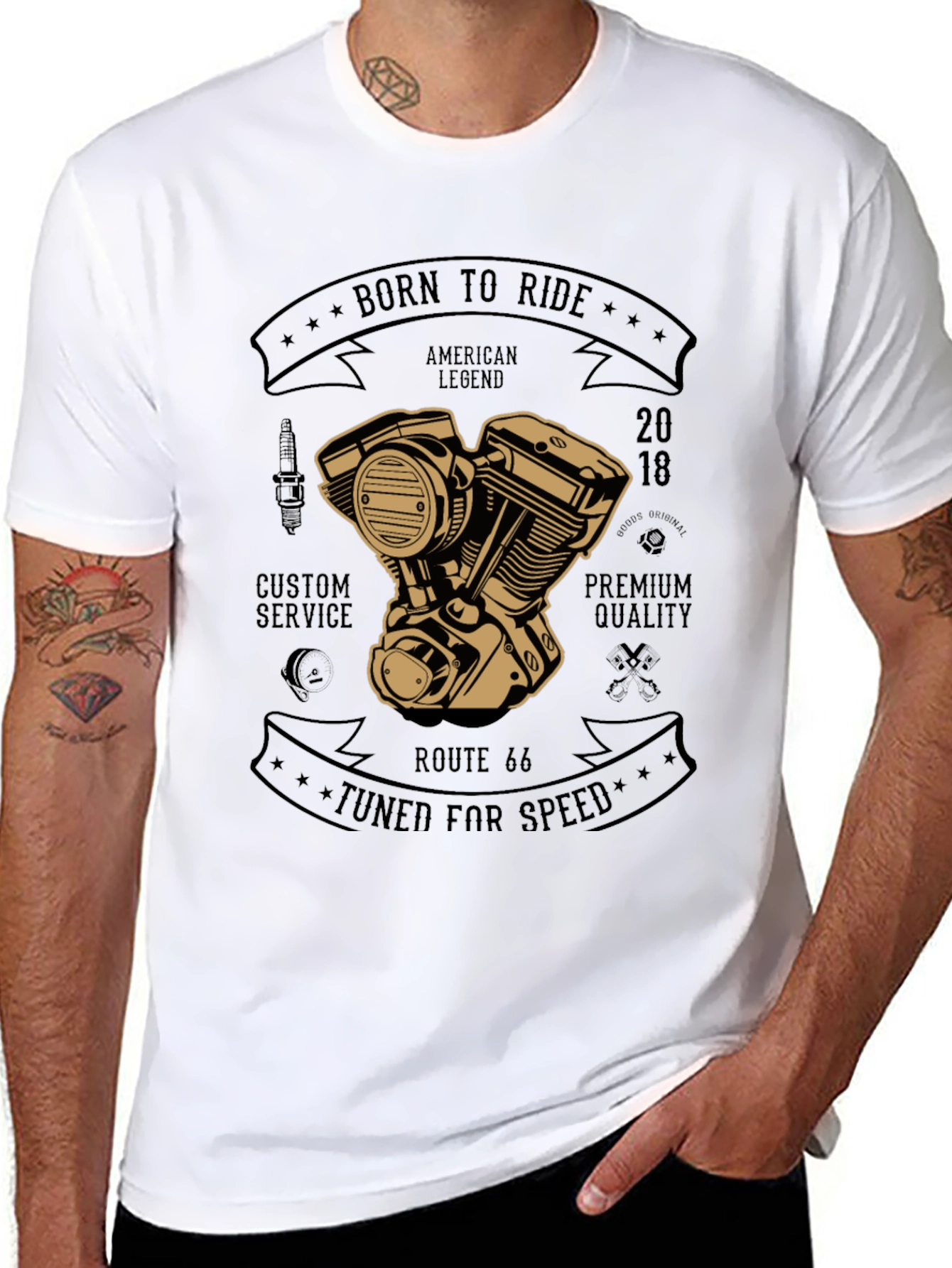 Born to Ride Motorcycle T-Shirt