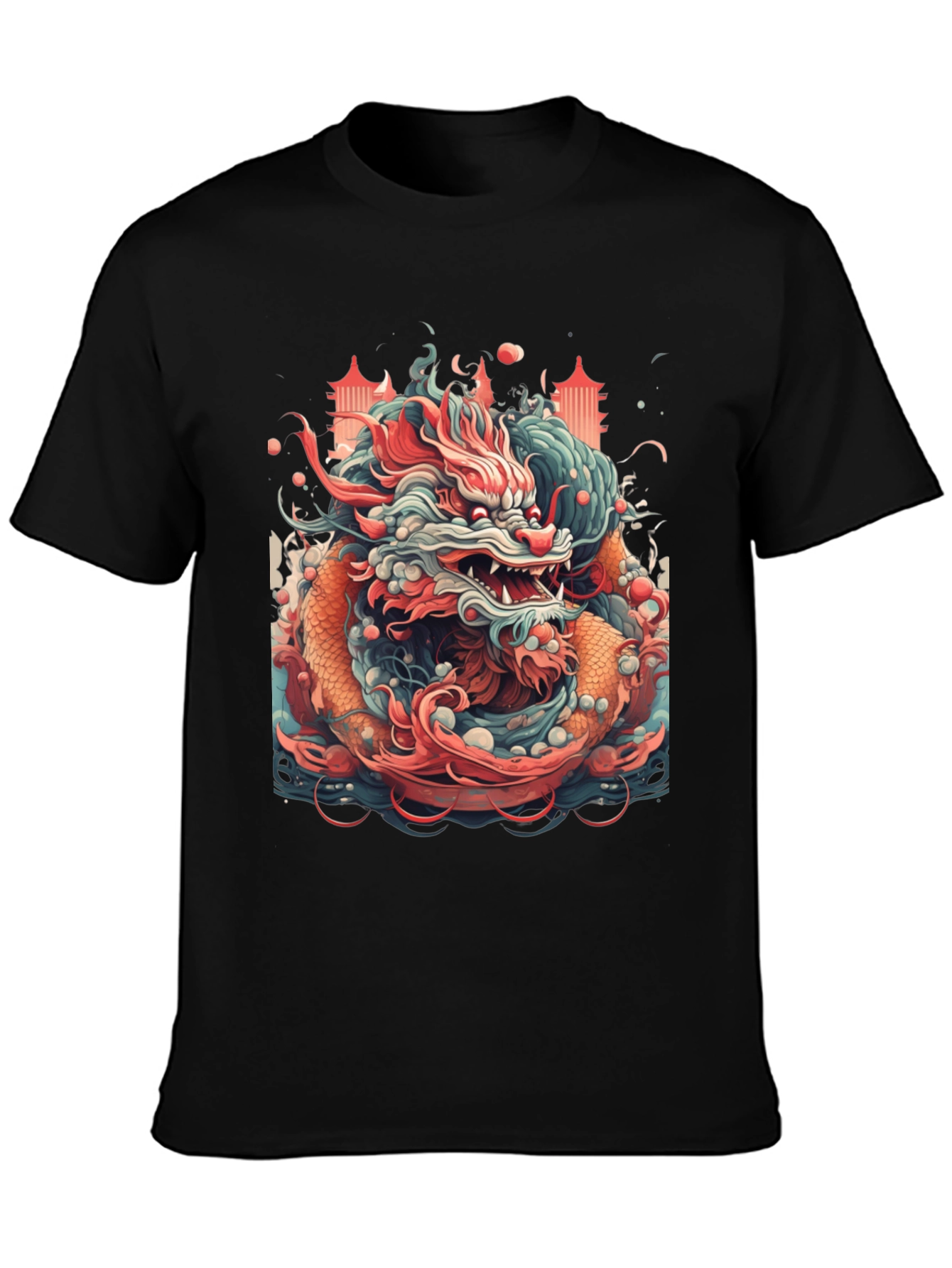 Dragon Graphic T-Shirt - Bold Asian Design