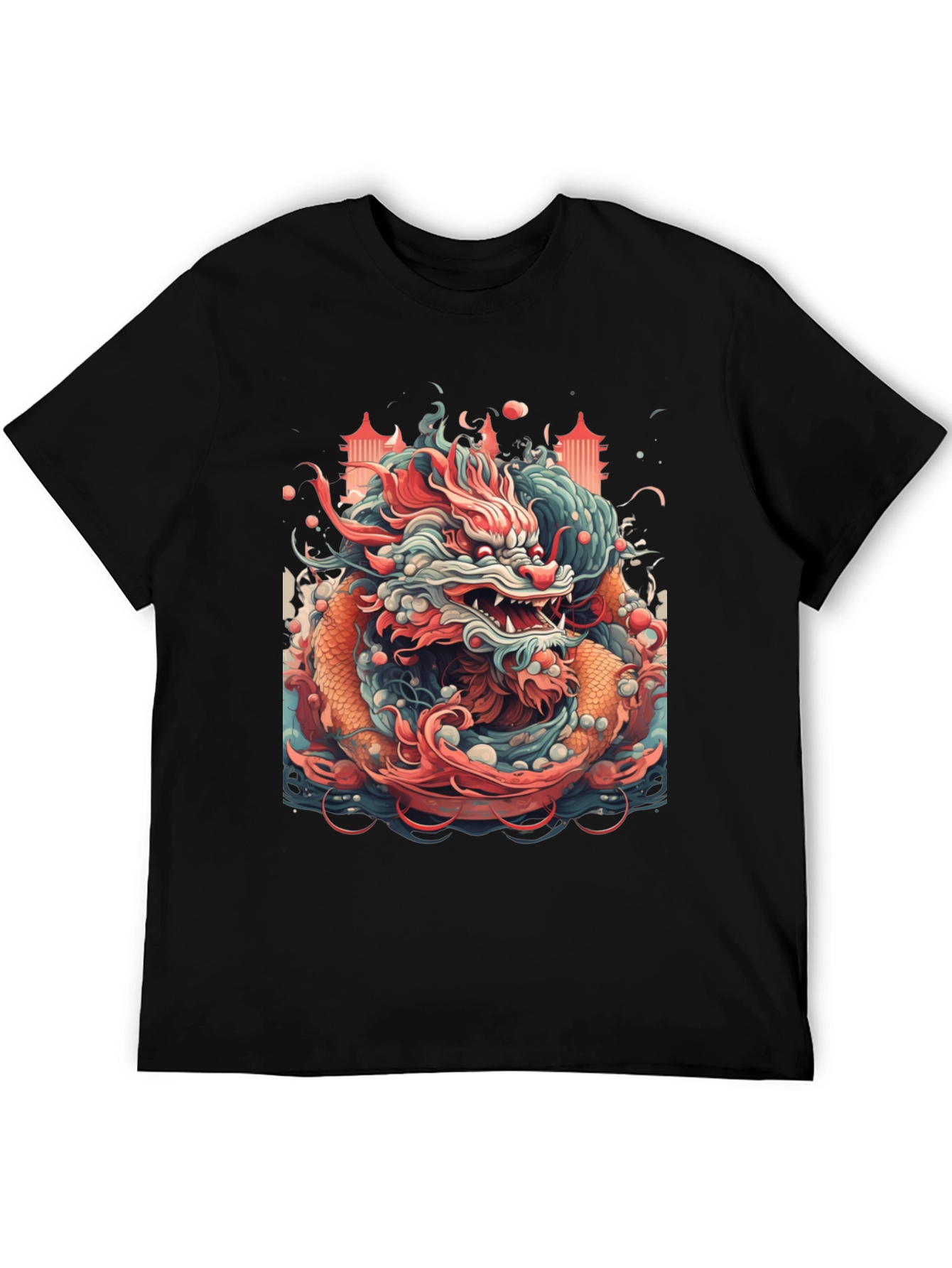 Dragon Graphic T-Shirt - Bold Asian Design