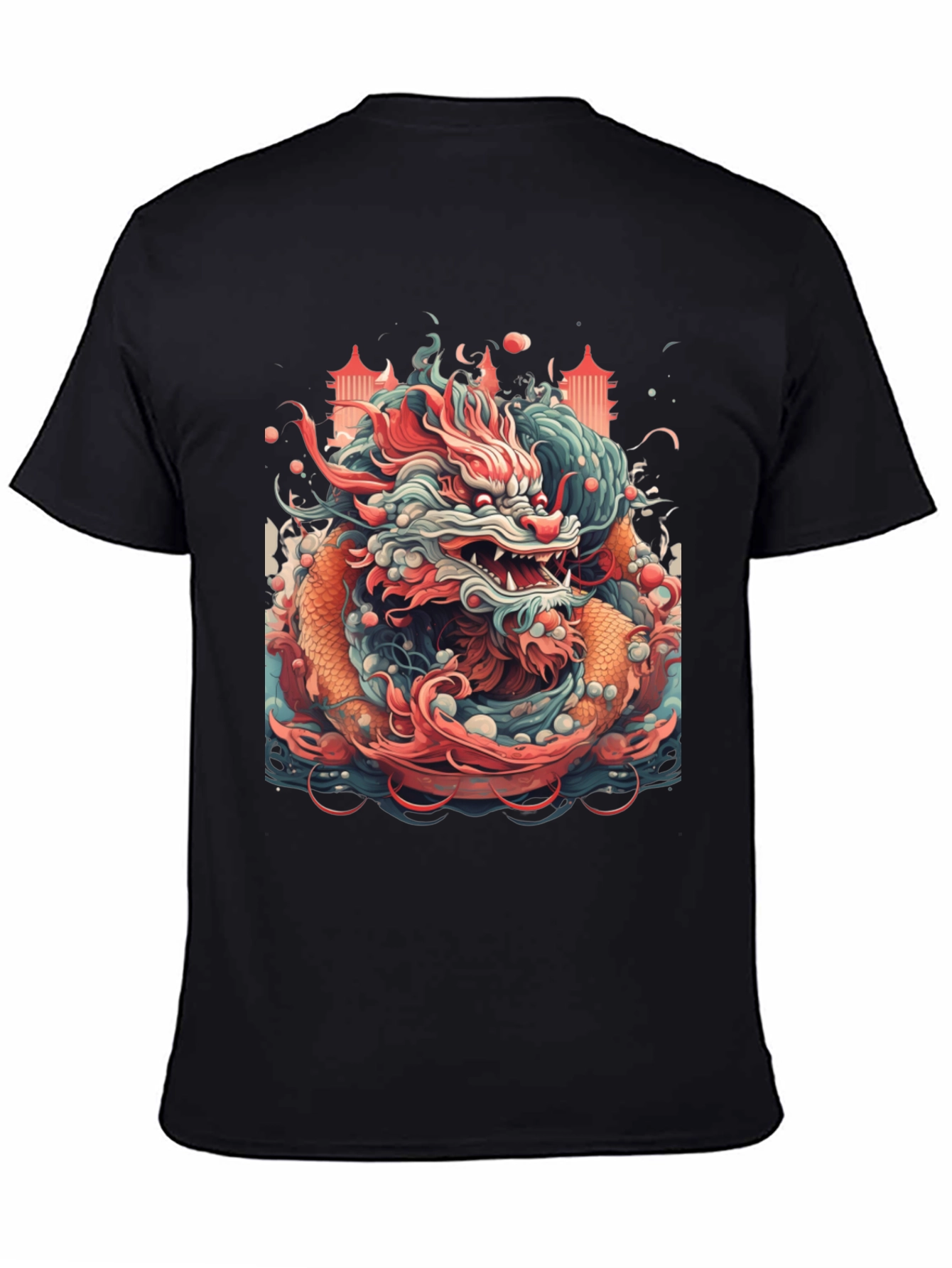 Dragon Graphic T-Shirt - Bold Asian Design