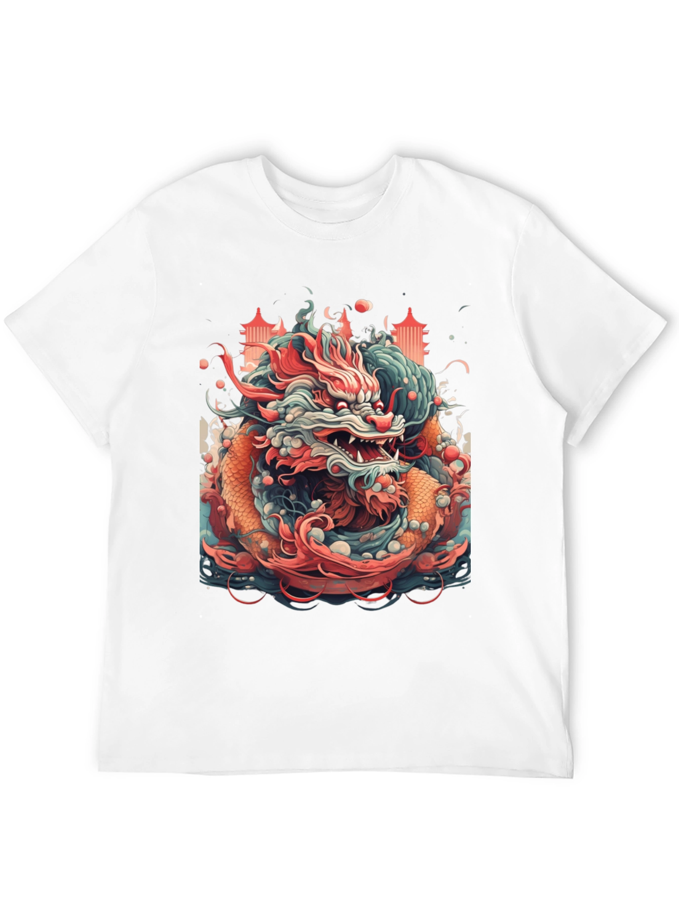 Dragon Graphic T-Shirt - Bold Asian Design