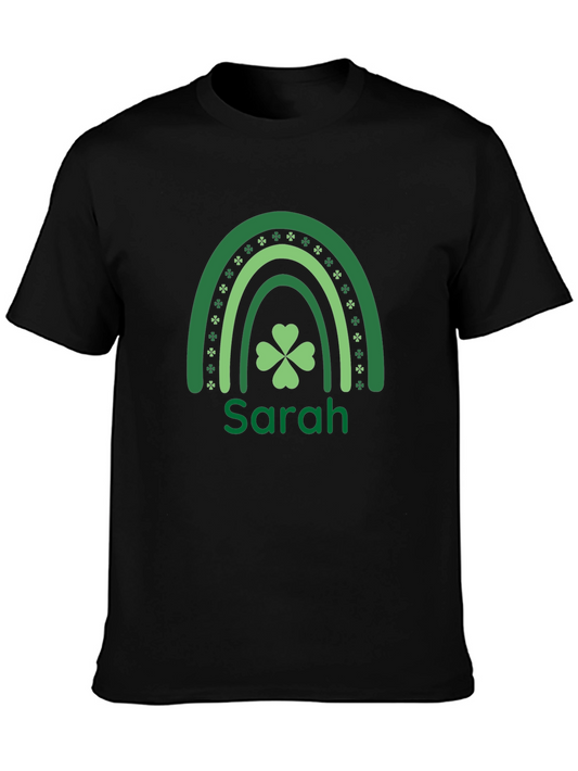 Sarahs St. Patricks Day Rainbow Clover Tee