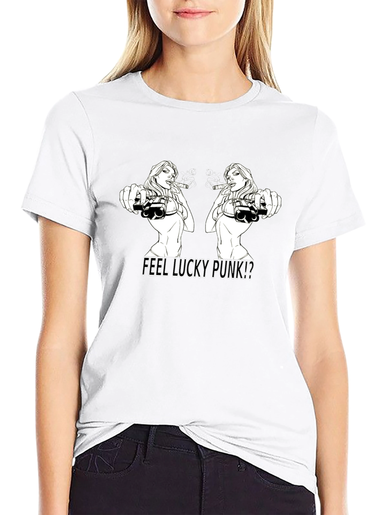 Feel Lucky Punk Graphic T-Shirt