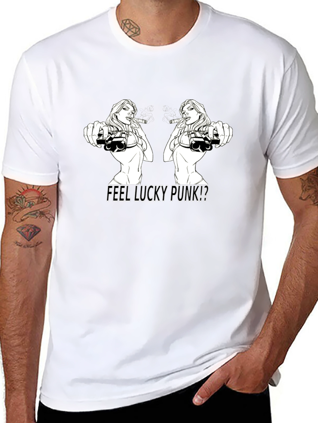 Feel Lucky Punk Graphic T-Shirt