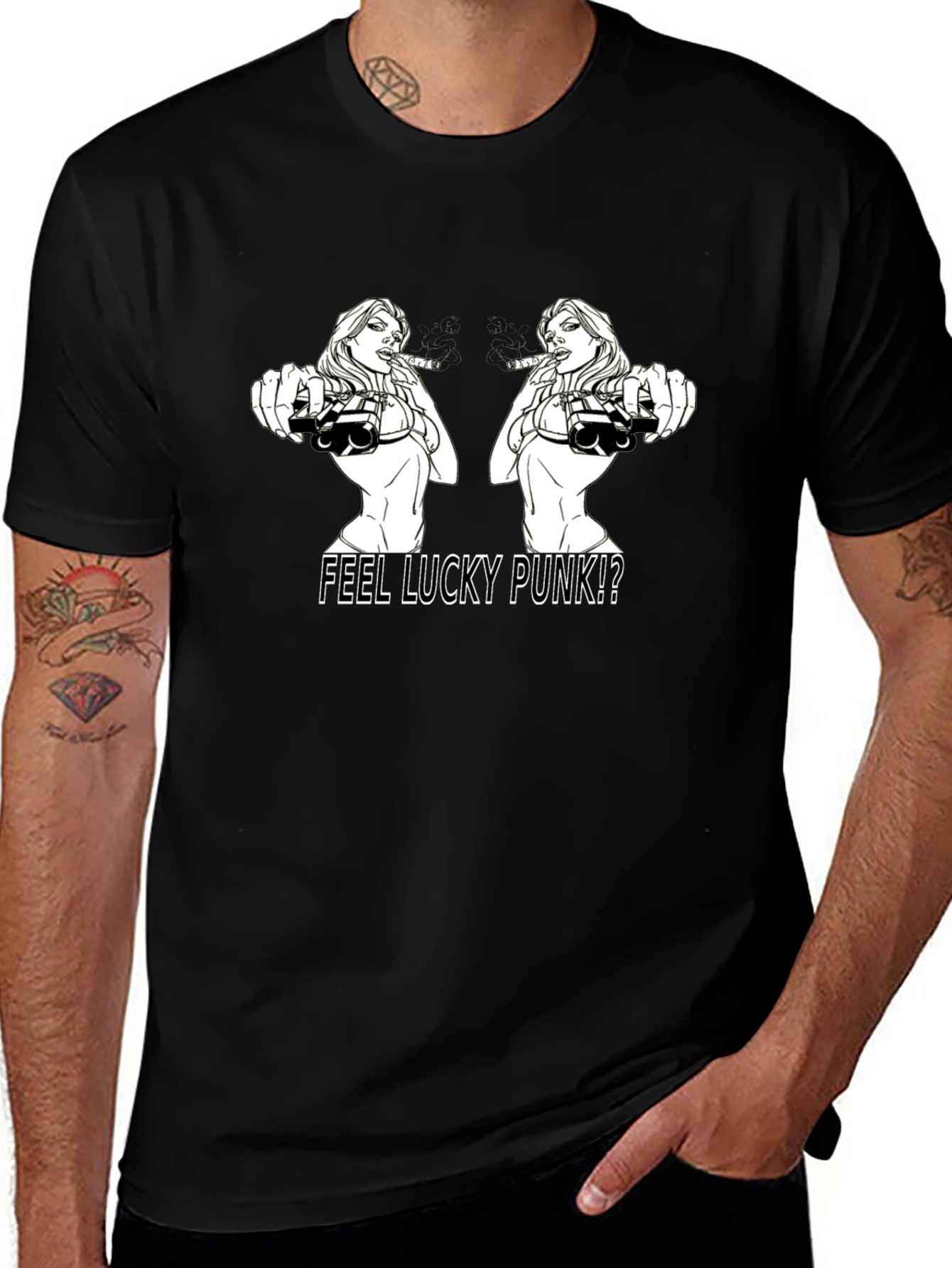 Feel Lucky Punk Graphic T-Shirt