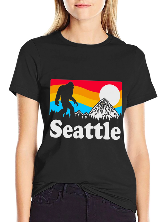 Seattle Bigfoot T-Shirt - Mountain Design