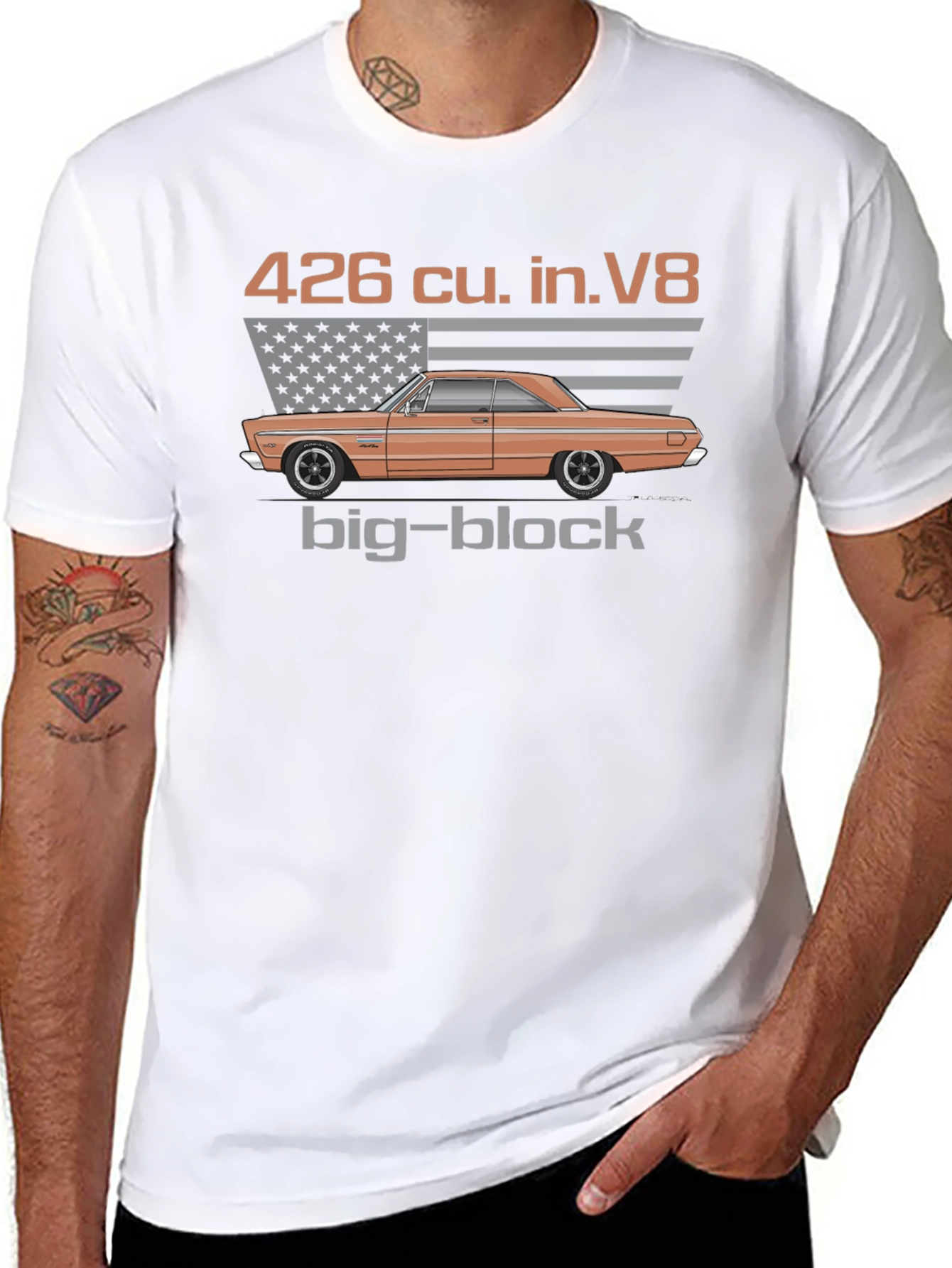 426 Big Block V8 Car Graphic T-Shirt