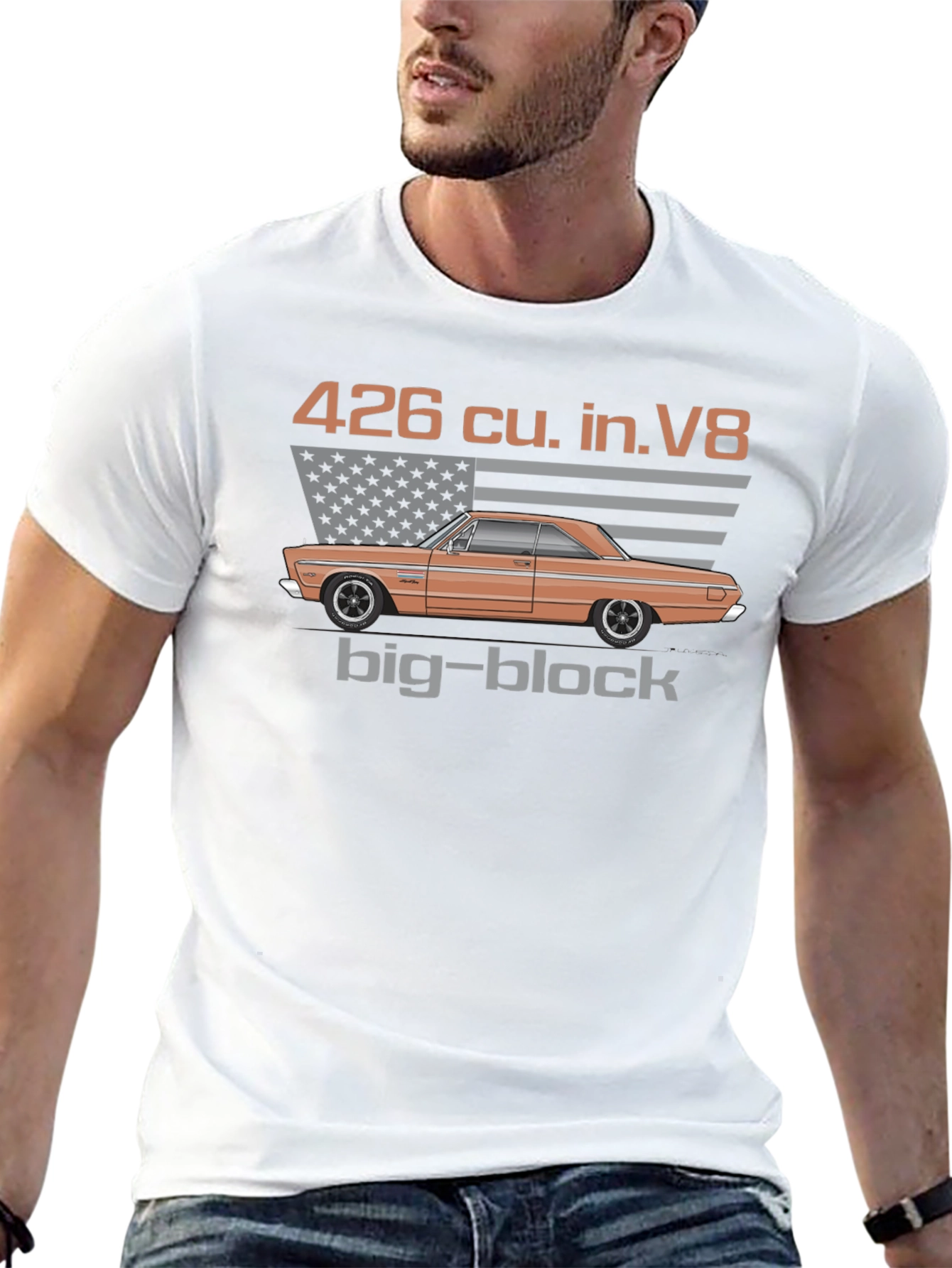 426 Big Block V8 Car Graphic T-Shirt
