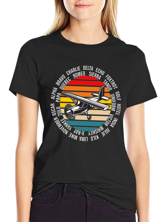 Pilot Alphabet Aviation T-Shirt