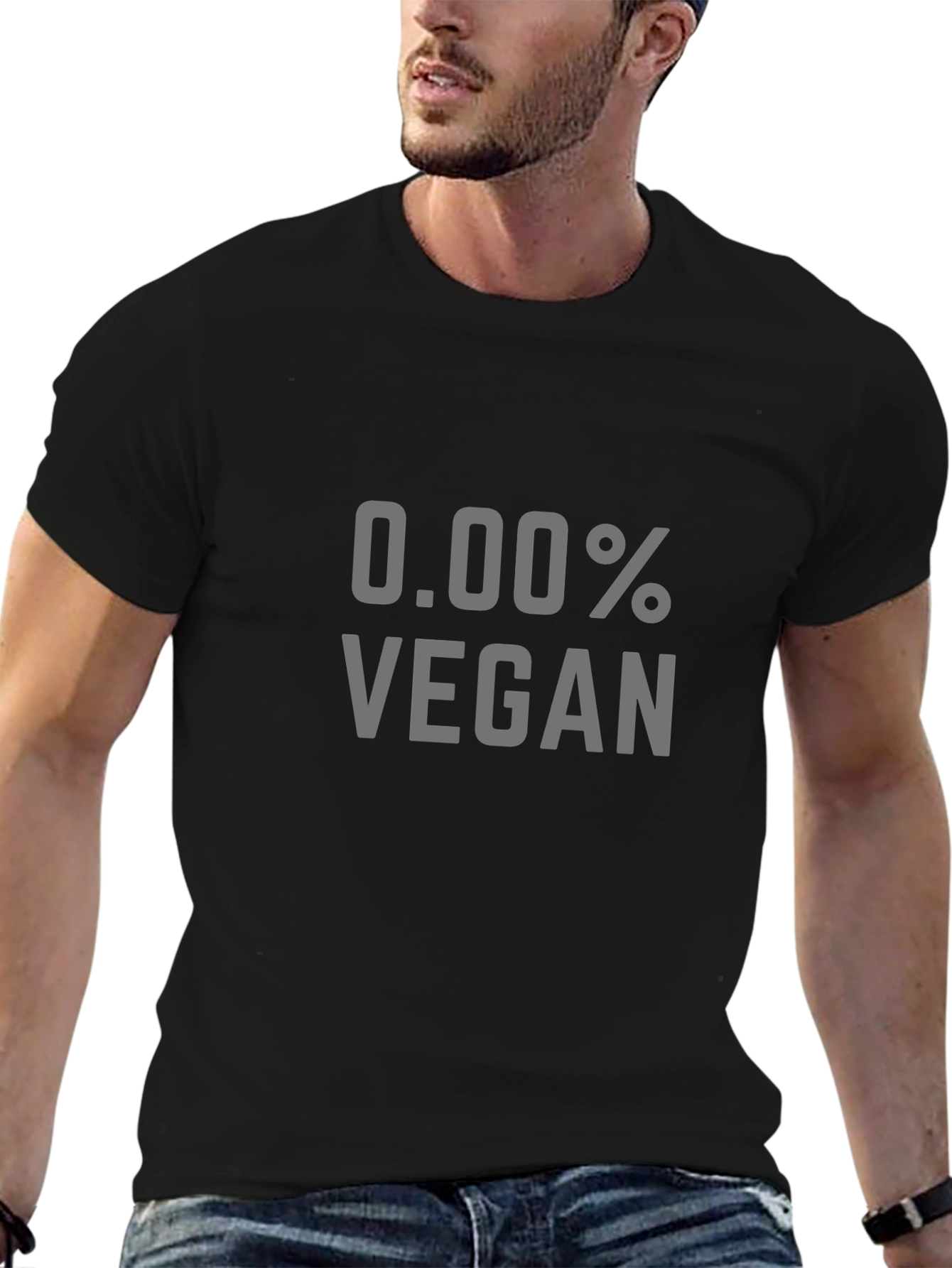 0.00% Vegan Graphic Tee - Sarcastic Humor