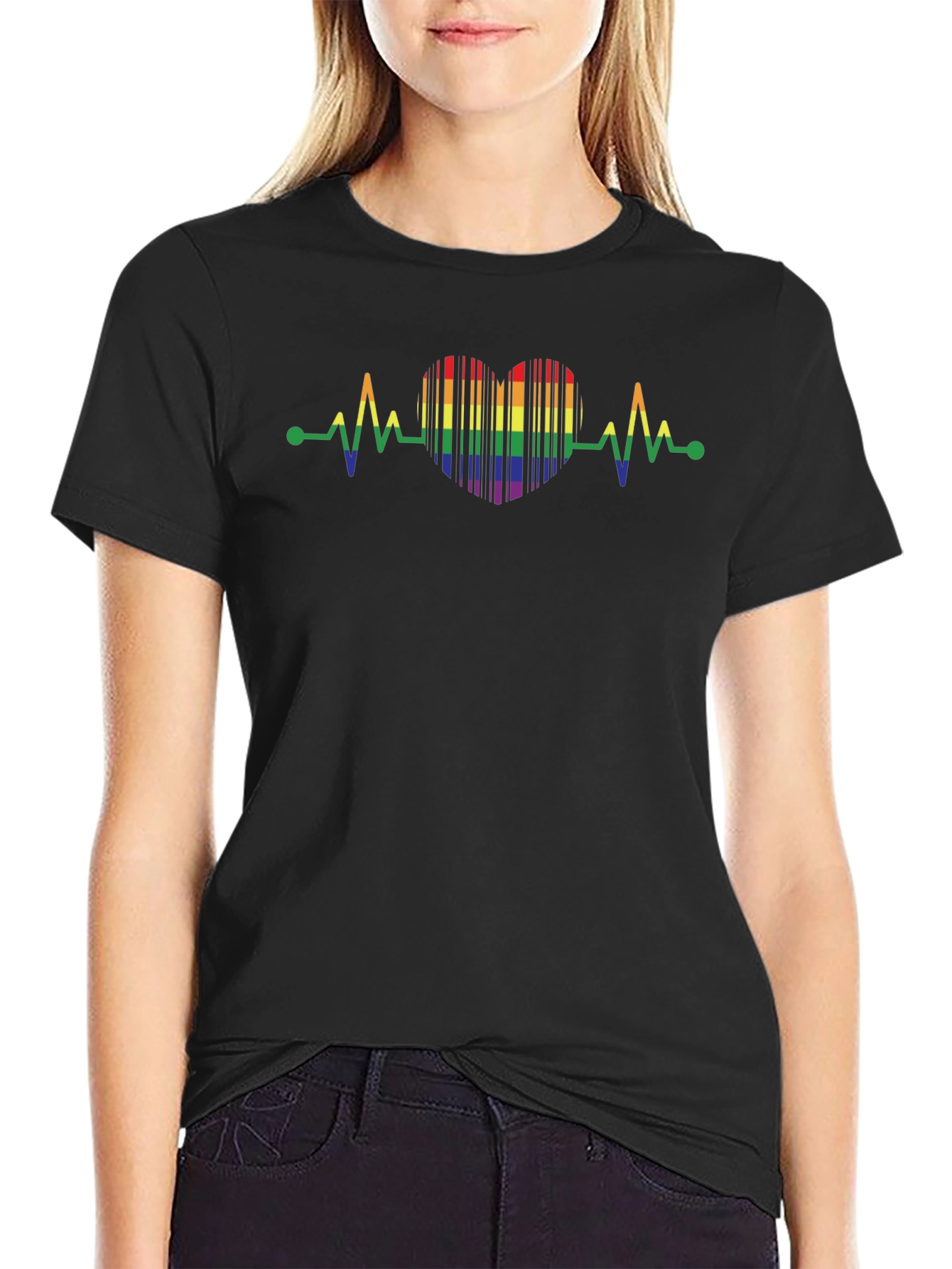 LGBTQ+ Heartbeat Pride T-Shirt