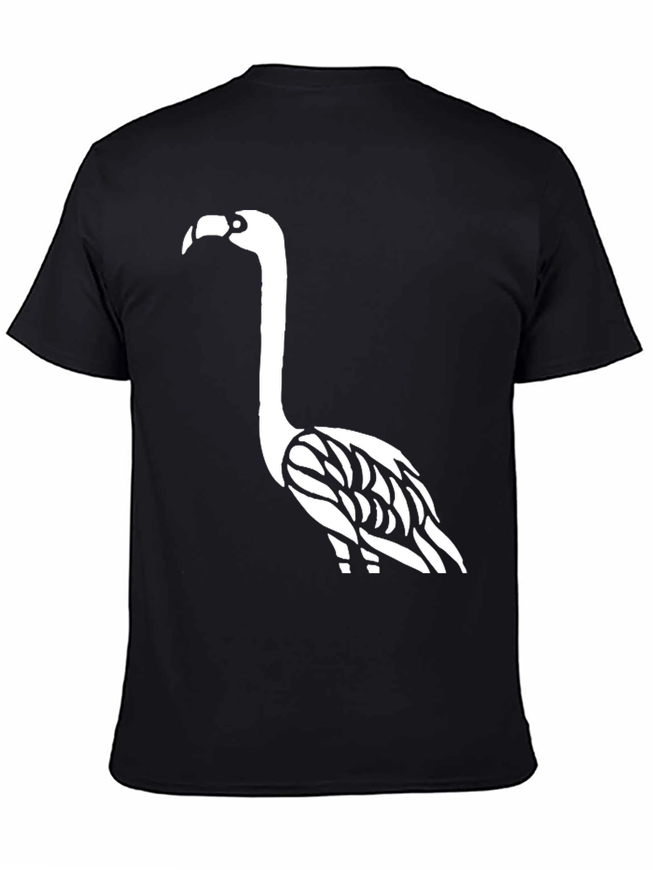 Flamingo Graphic Tee - Trendy Black Cotton Shirt