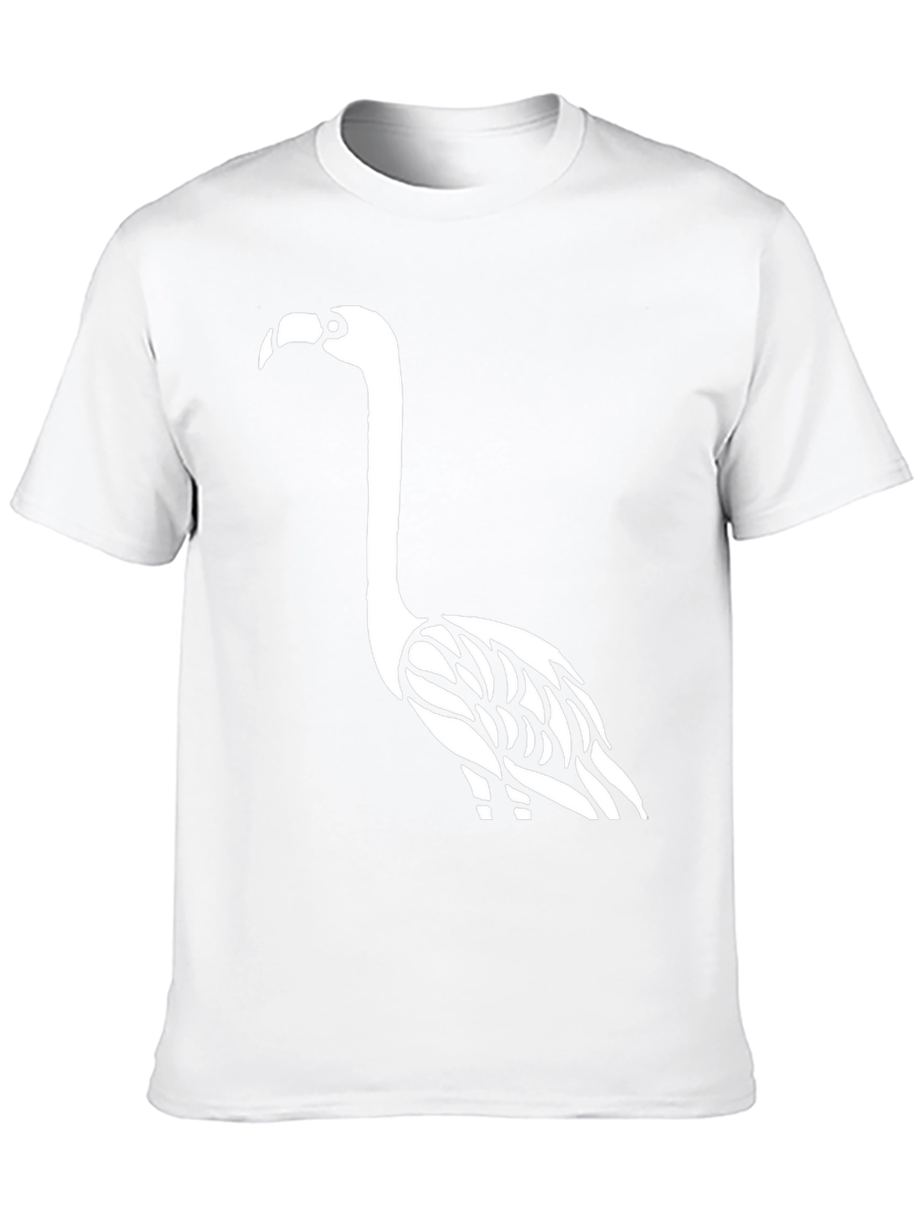 Flamingo Graphic Tee - Trendy Black Cotton Shirt