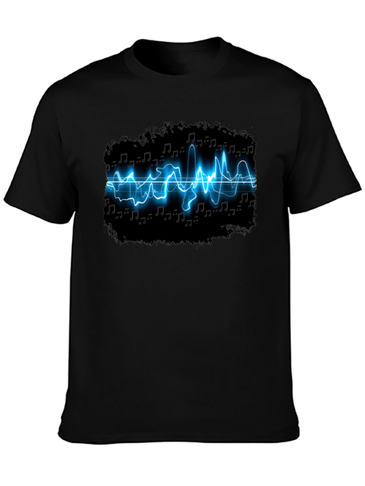 Electro-Music Graphic Black T-Shirt