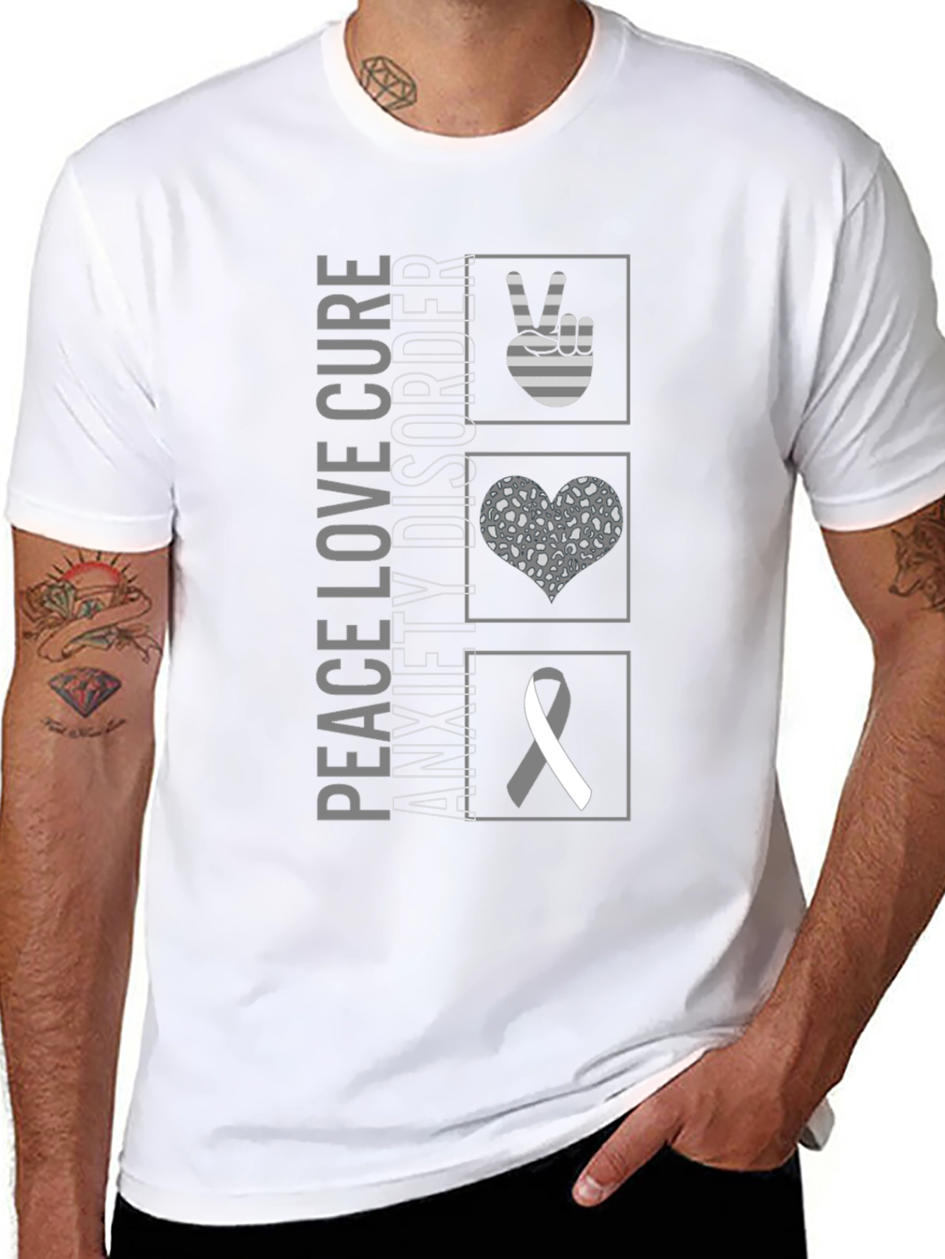Peace Love Cure Anxiety Disorder T-Shirt