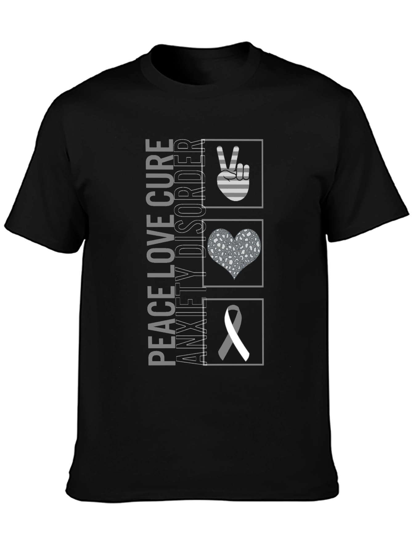 Peace Love Cure Anxiety Disorder T-Shirt