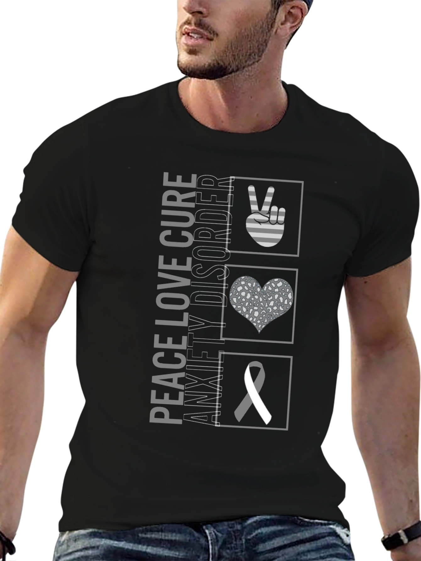 Peace Love Cure Anxiety Disorder T-Shirt
