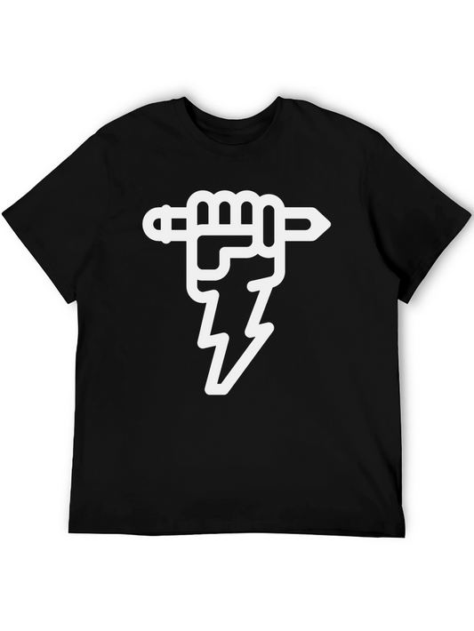 Electricians Fist T-Shirt - Black Cotton Tee