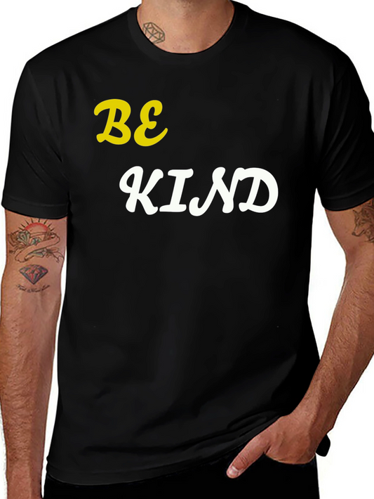 Be Kind Graphic T-Shirt - Black Cotton Tee