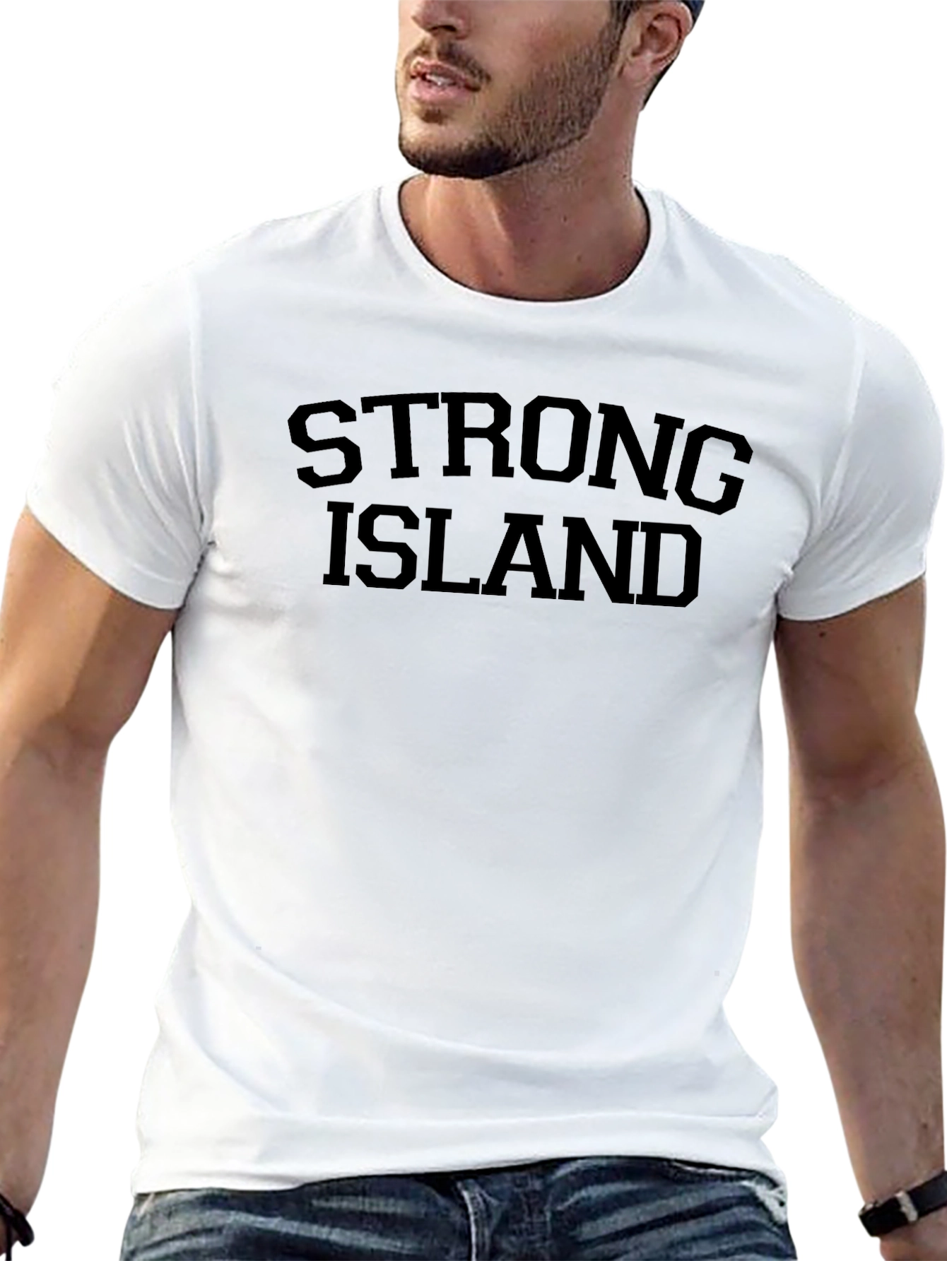 Strong Island T-Shirt - Black Graphic Tee