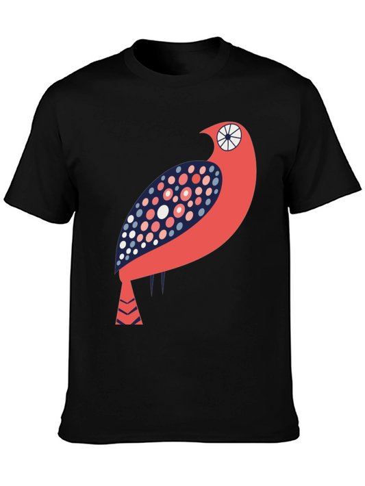 Artistic Bird Graphic T-Shirt - Unique Design