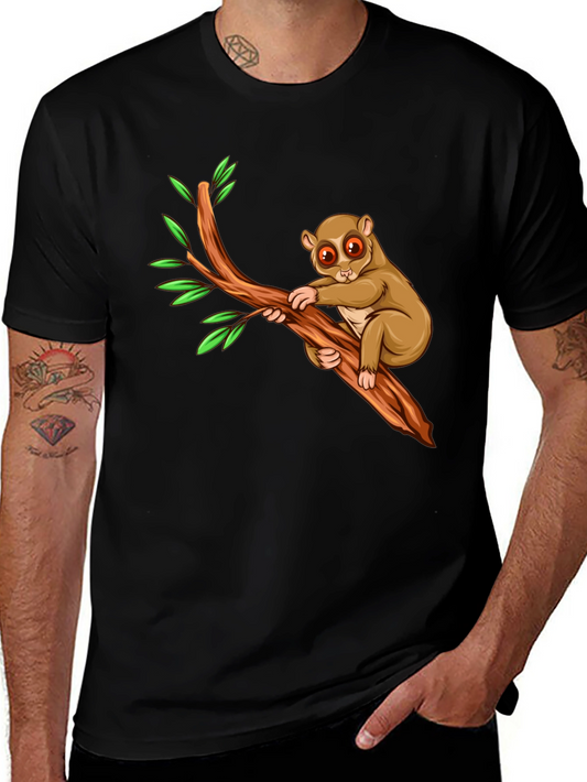 Cute Tarsier on Branch Graphic T-Shirt
