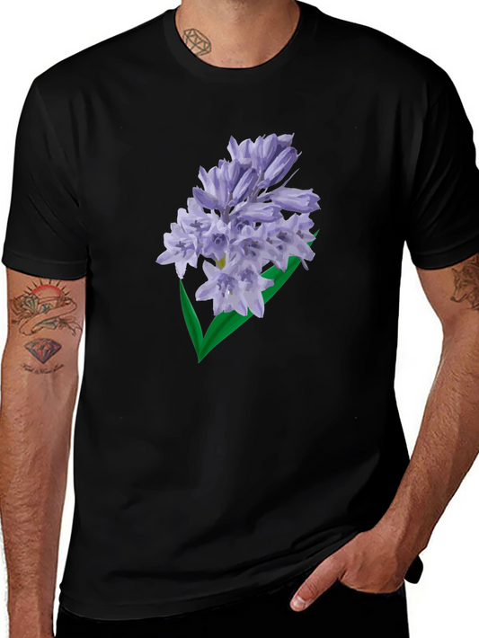 Floral Graphic Tee - Black Casual Shirt