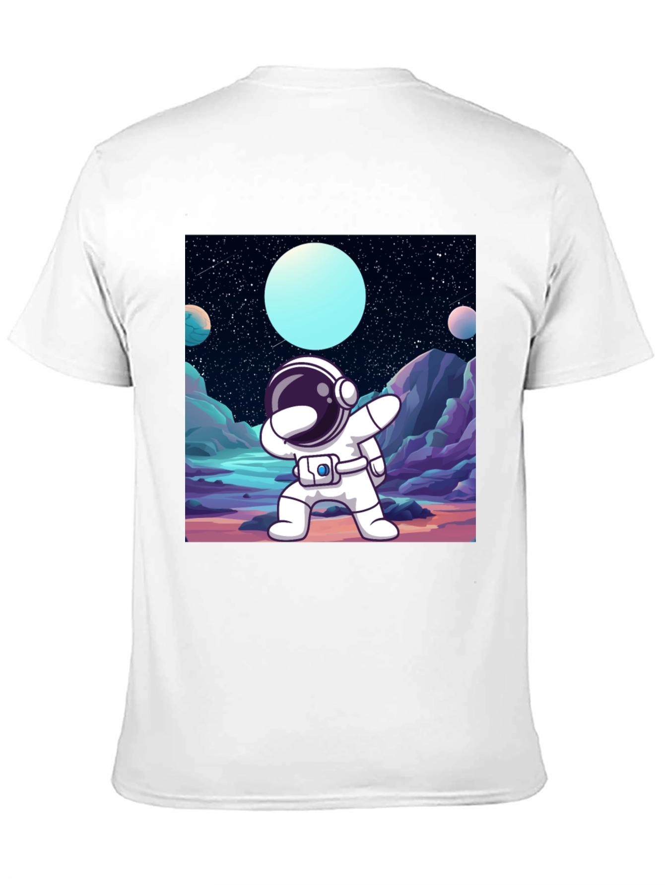 Dabbing Astronaut Black T-Shirt